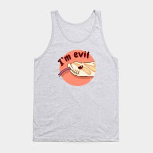 Albino Western Hognose Snake, "I'm evil" Tank Top